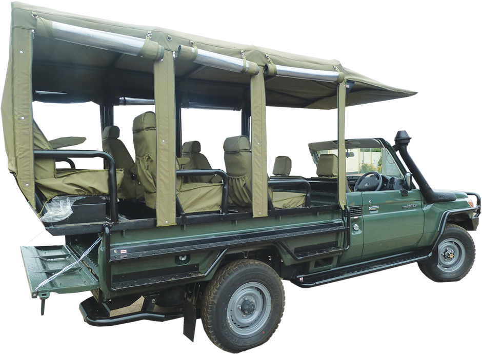 Land Cruiser Open Game Drive Back View - Limited Company (1000x750), Png Download
