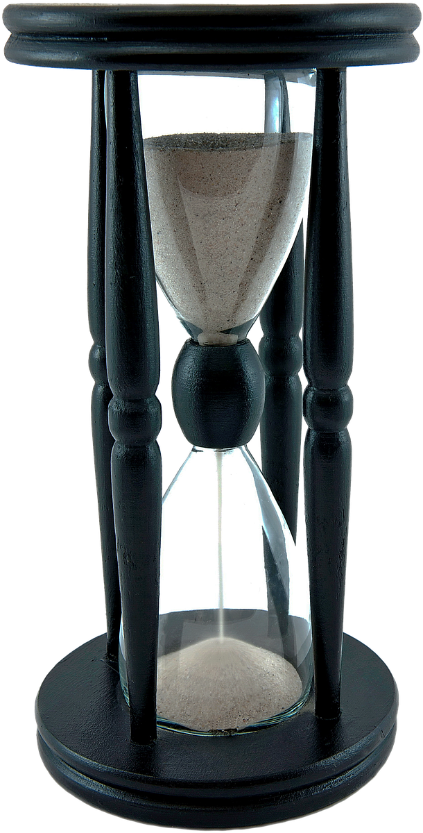 Clock Hourglass Time - Hourglass (849x1280), Png Download