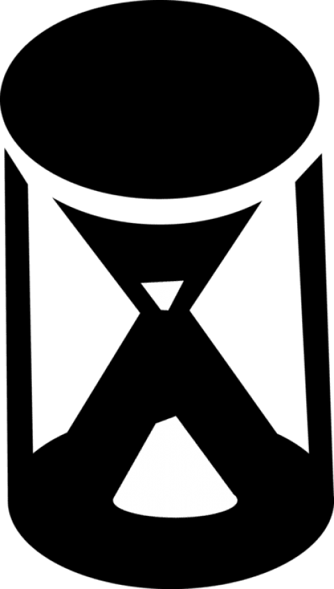 Vector Illustration Of Hourglass Or Sandglass, Sand (398x700), Png Download