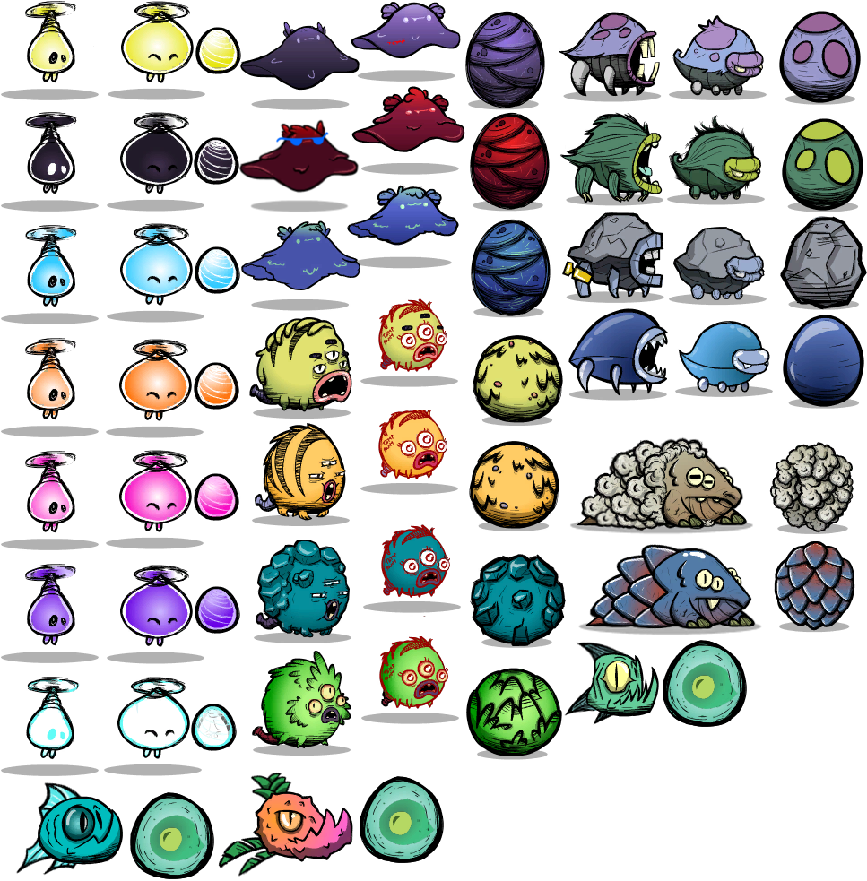 5aec657e27443 Crittermorphs - Thumb - - Oxygen Not Included Critters (1005x1024), Png Download