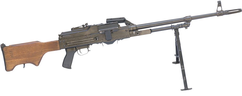 Light Machine Gun M84 - Pkt 7.62 (1024x462), Png Download