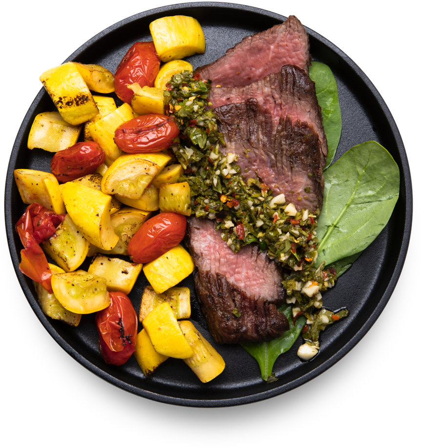 Chimichurri Beef - Whole30 (1242x1242), Png Download