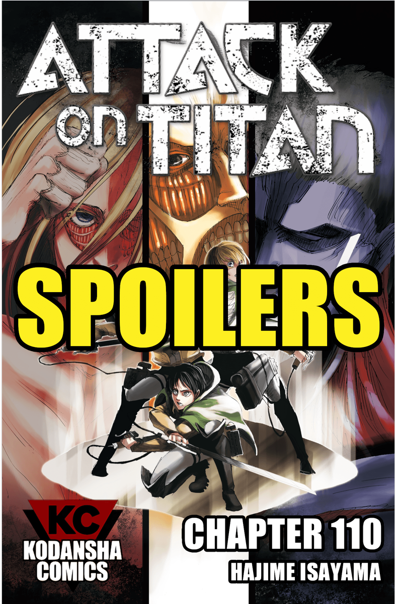 Attack On Titan Chapter 110 Spoilers See Them In The - Attack On Titan [book] (1200x1200), Png Download