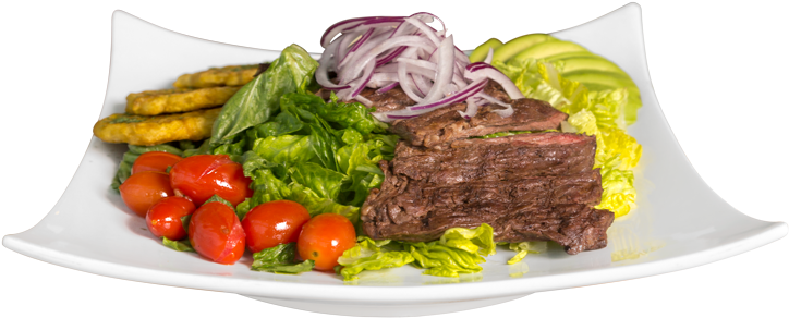 Churrasco-salad - Salad (736x461), Png Download