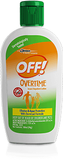Off ® Overtime Insect Repellent Lotion - Off Mosquito Repellent Lotion (340x390), Png Download