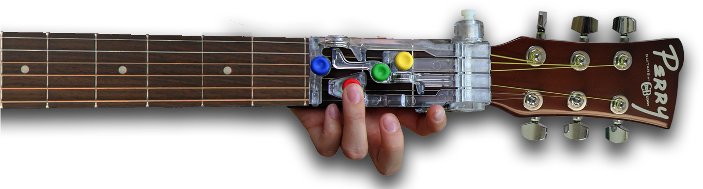 Chordbuddy Guitar Learning System For Left Handed Guitars. (1920x650), Png Download