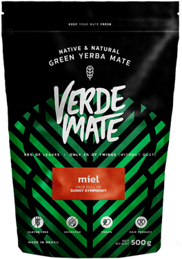 12x Yerba Verde Mate Green Miel 0,5kg - Verde Mate (500x500), Png Download