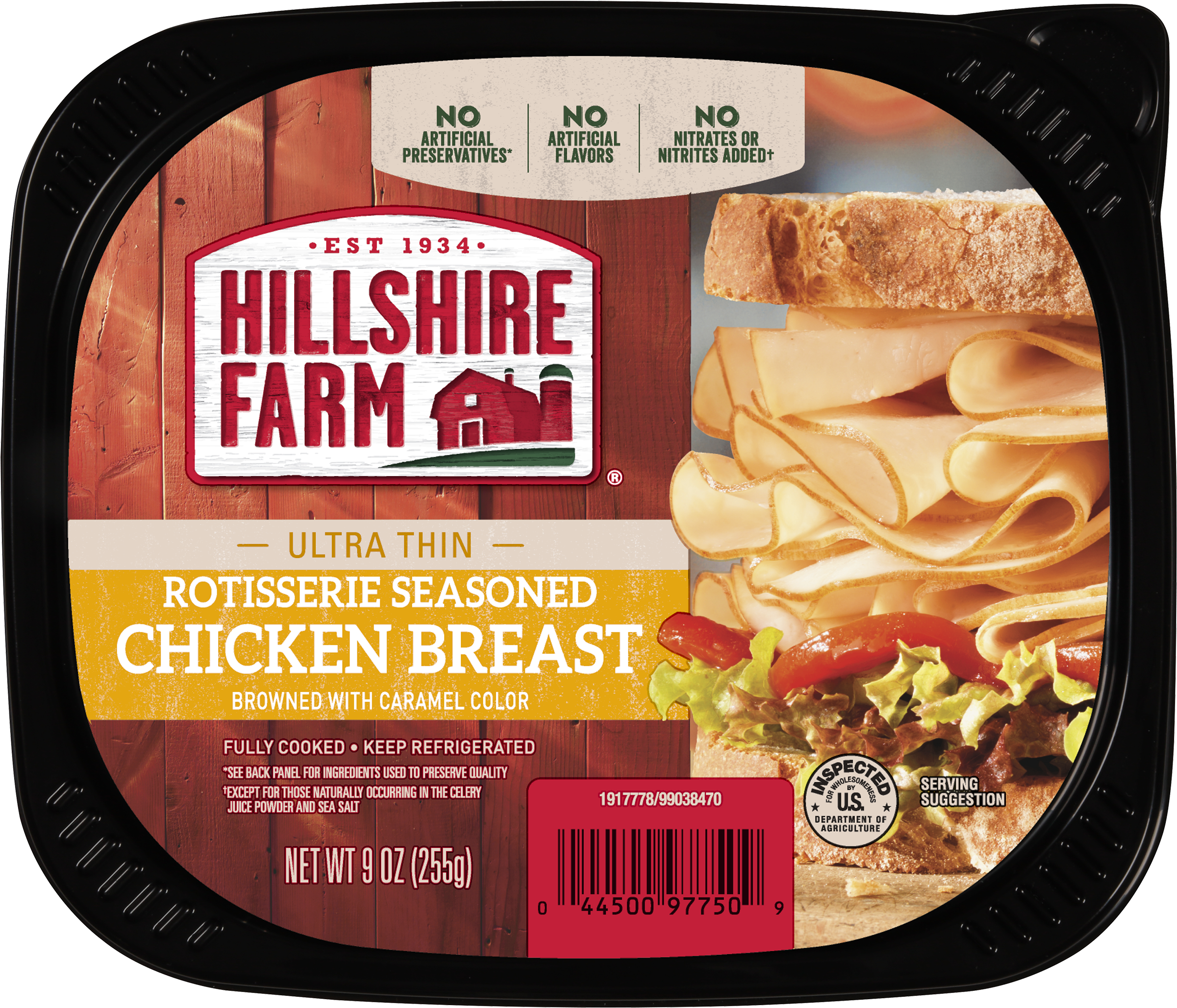 Hillshire Farm® Ultra Thin Sliced Lunchmeat, Rotisserie - Hillshire Farm Ultra Thin Oven Roasted Turkey Breast, (2400x2400), Png Download