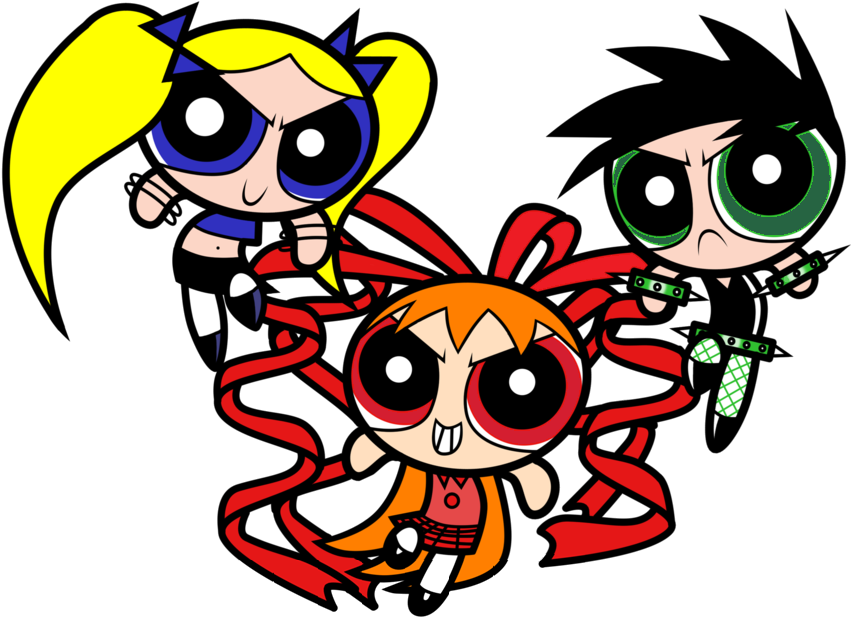 Powerpunk Girls Berserk Brat Brute - Powerpunk Girls (884x668), Png Download