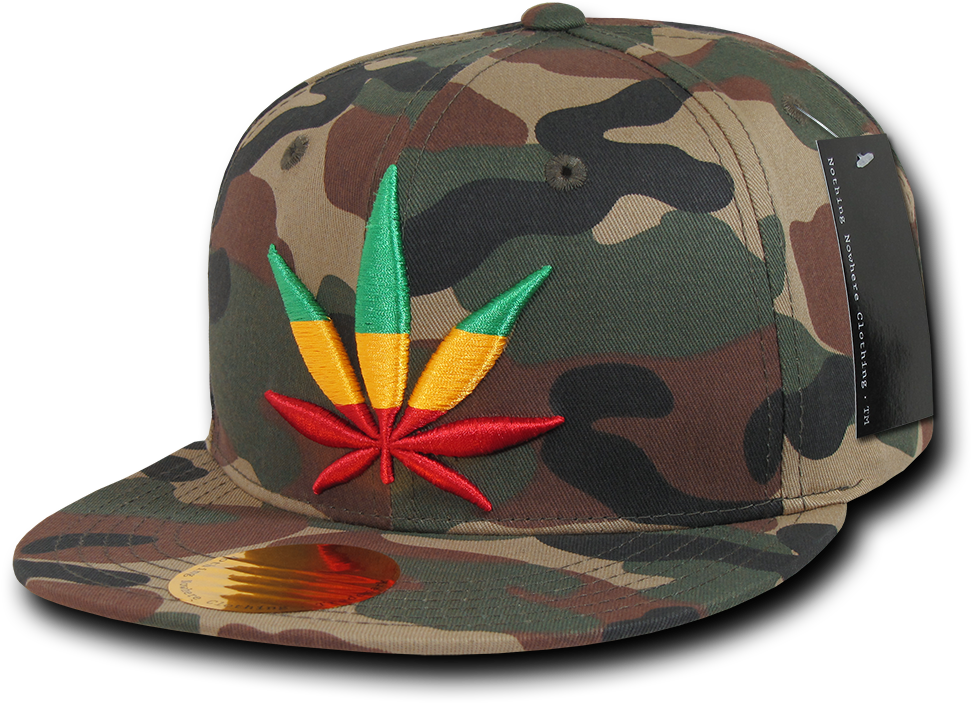 Nothing Nowhere Flat Bill Weed Snapback Caps Hats Hat (1000x1000), Png Download