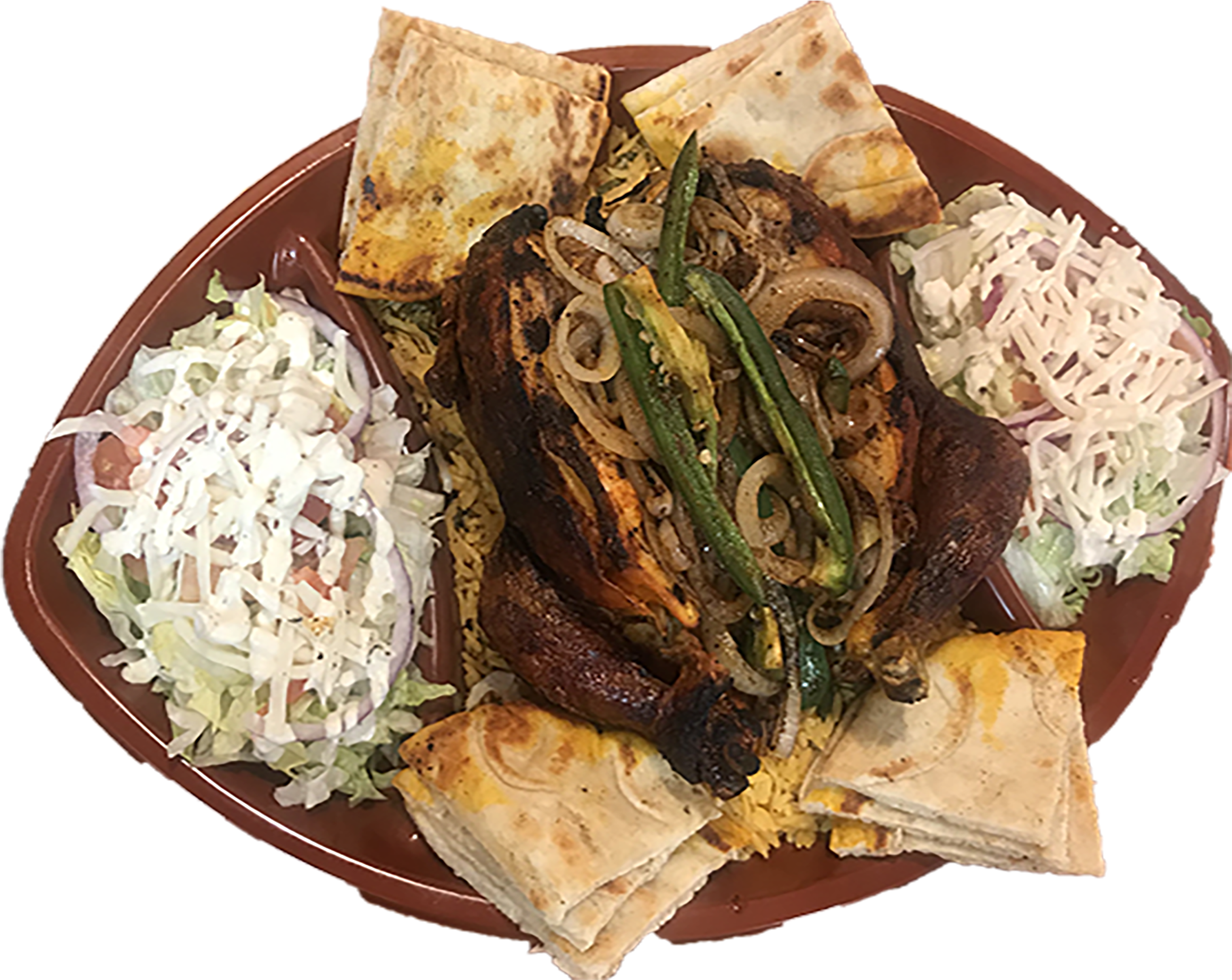 Whole Rotisserie Chicken Family Platter - Hamburger (2346x1844), Png Download