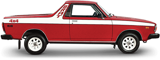 Subaru Introduces The Brat , A Small Dual Range 4wd - 1978 Subaru Brat (640x360), Png Download