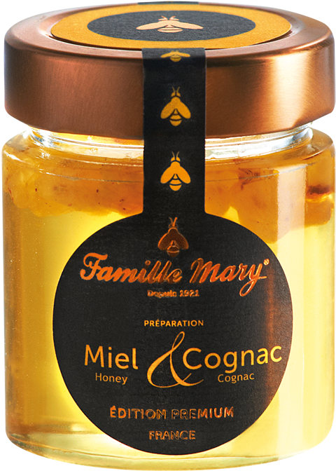 Miel & Cognac - Pot En Verre Miel (511x709), Png Download