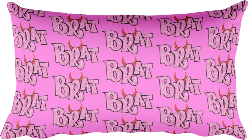 Brat Pillow - Pillow (1000x1000), Png Download