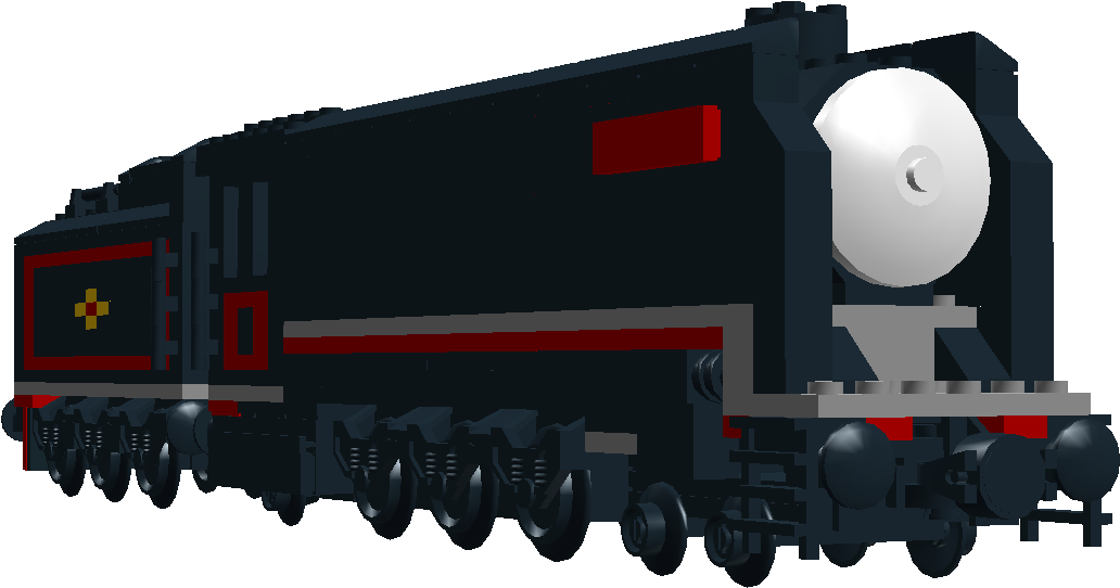 With Long Smoke Deflectors - Locomotive (1040x621), Png Download