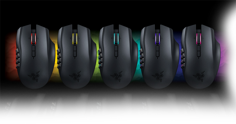 Razer Naga Epic Chroma Wired/wireless Mmo Gaming Mouse - Razer Naga Chroma Color (921x485), Png Download