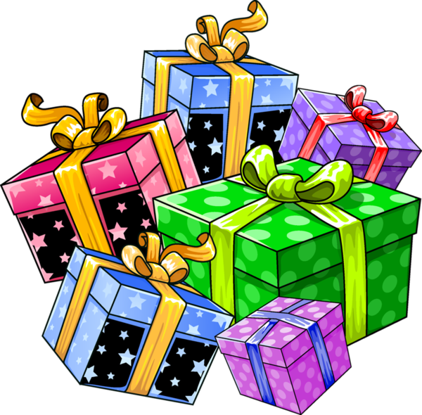 Rmsauru - Clip Art Birthday Presents (600x590), Png Download