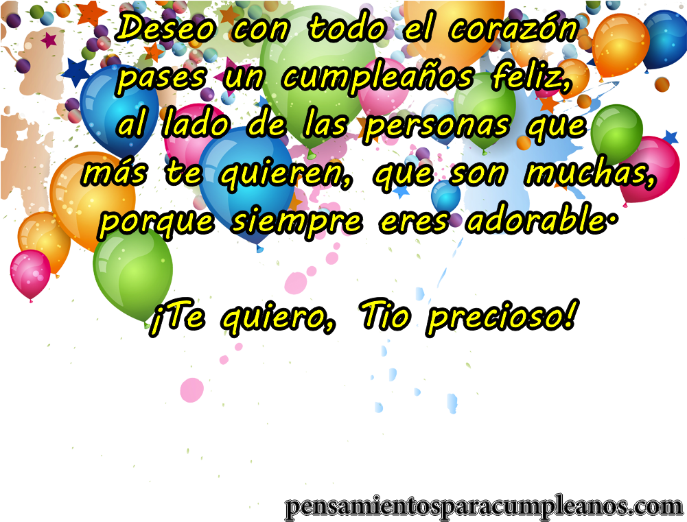 Tarjetas De Cumpleaos Para Tio - Birthday (1000x767), Png Download
