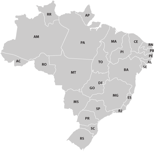 A Cor Do Ícone Mostra Quem Lidera Em Cada Estado - Brazilian Election Map 2018 (498x497), Png Download