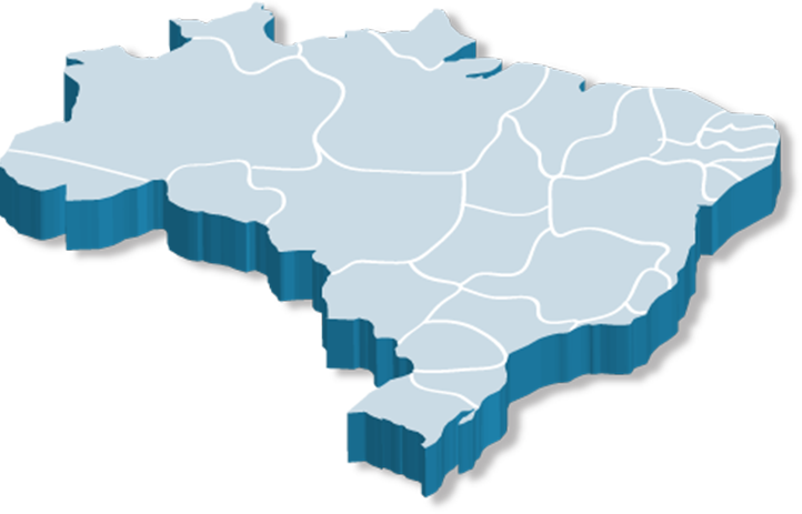 Mapa Do Brasil Com Fundo Transparente (722x463), Png Download