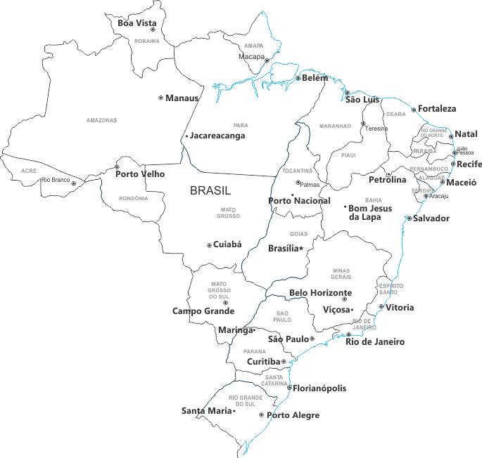 Clique No Nome Da Cidade Para Fazer O Download Dos - Map (685x652), Png Download