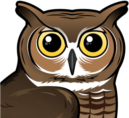 Great Horned Owl Clipart (440x440), Png Download