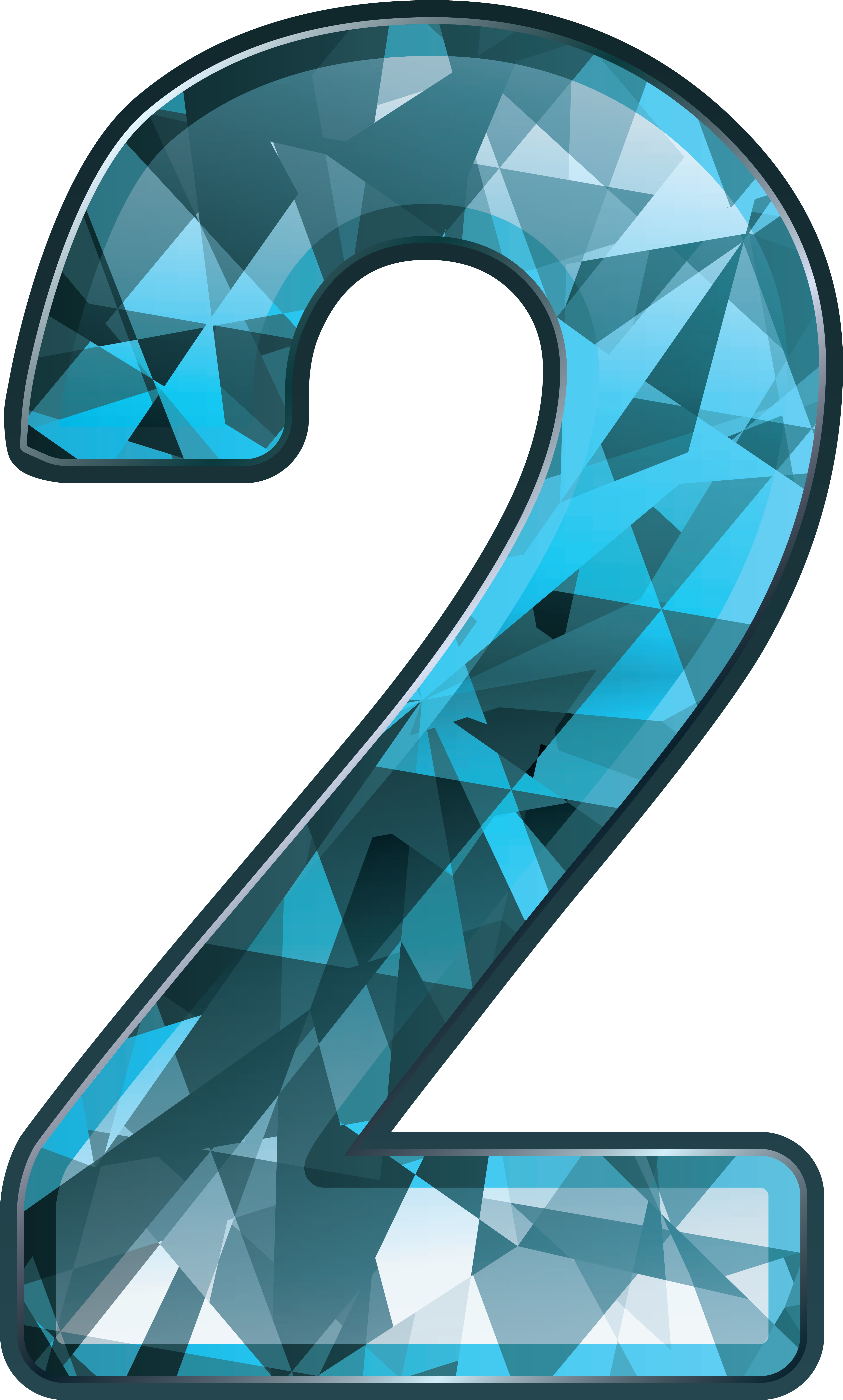 Numero 2 En Cristal (4575x7287), Png Download