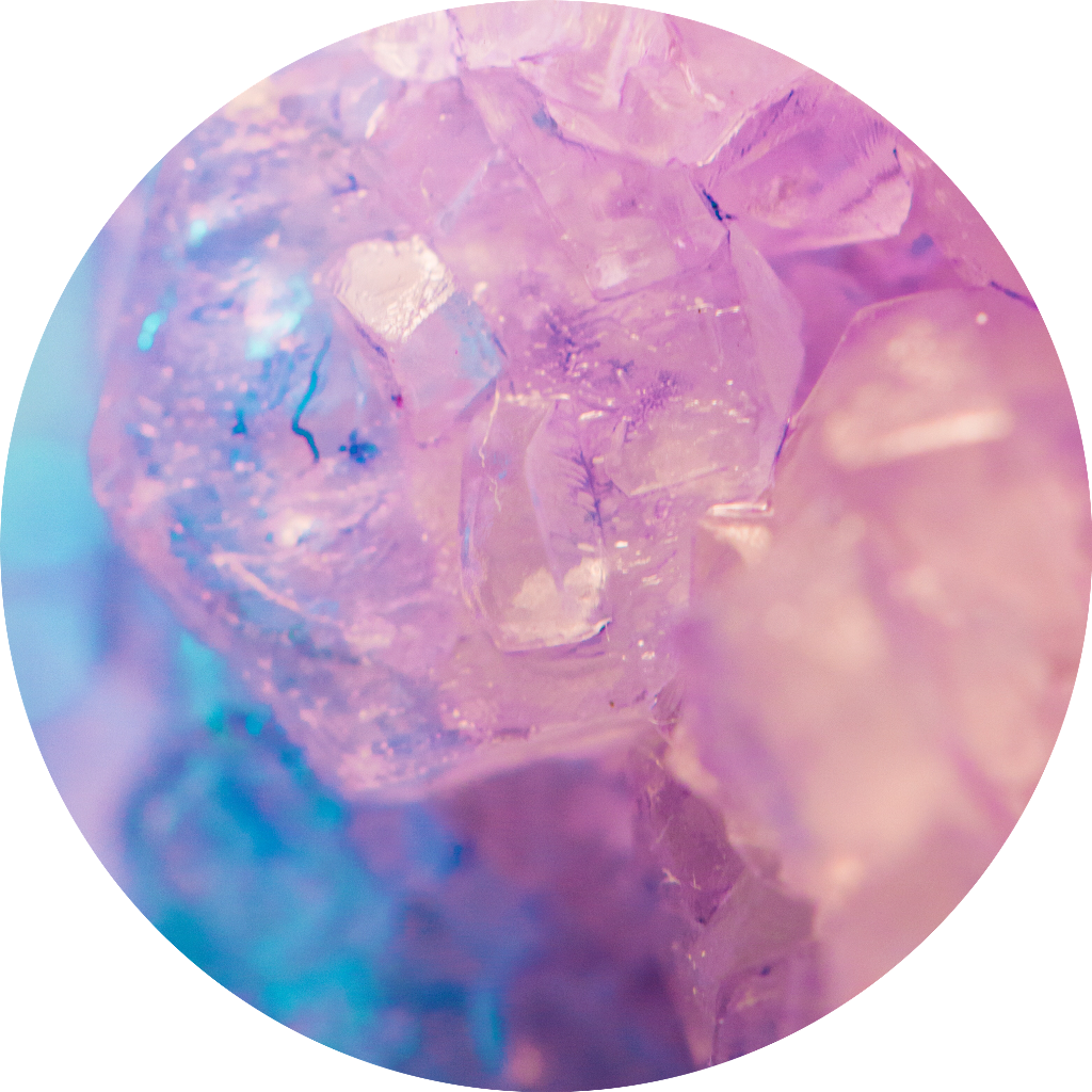 Gem Rockcandy Purple Blue Crystal Circle - Photograph (1024x1024), Png Download