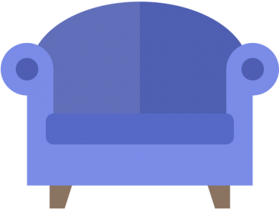 Purple Couch Icon Png Png Images - Furnitures Icon Png (400x400), Png Download