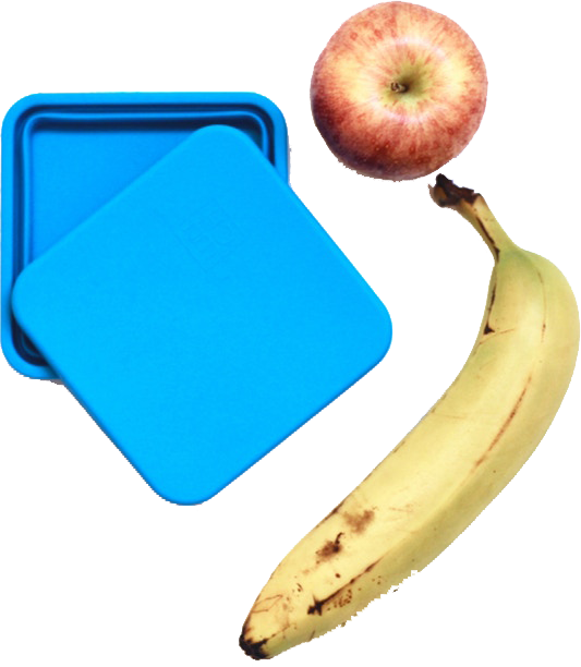 Blue Box Top - Lunch (533x612), Png Download