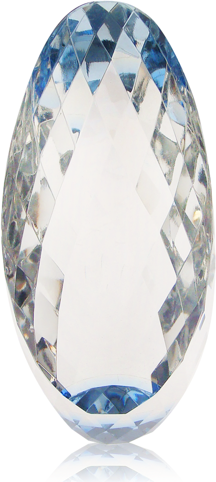 Blue Drop Crystal - Crystal (471x989), Png Download