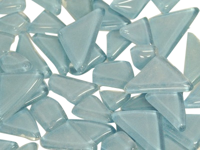 Light Blue Crystal Glass Mosaic Tiles Irregular - Blue (400x300), Png Download