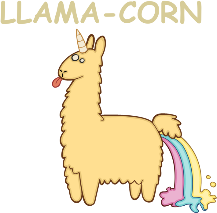 Picture Free Library Alpaca Vector Face - Llama Corn (900x818), Png Download