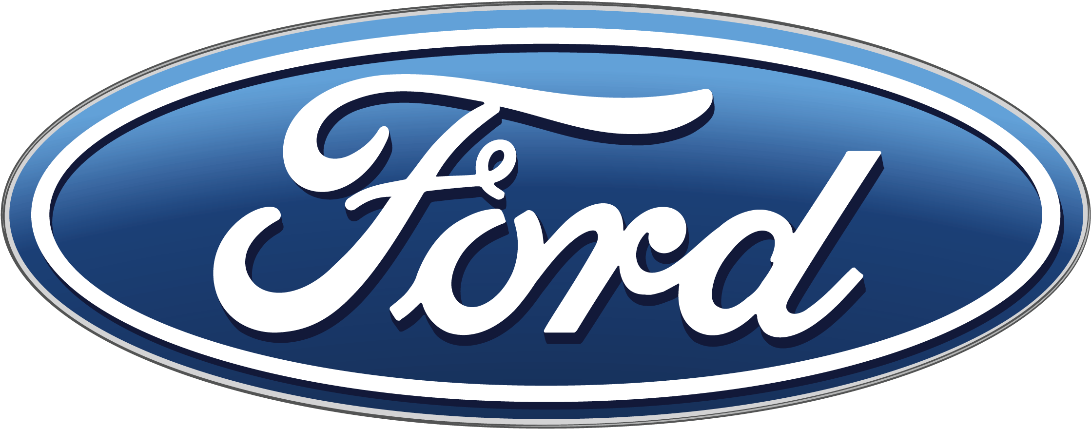 Ford Car Logos Png - Car Brand Logos Single (2400x975), Png Download