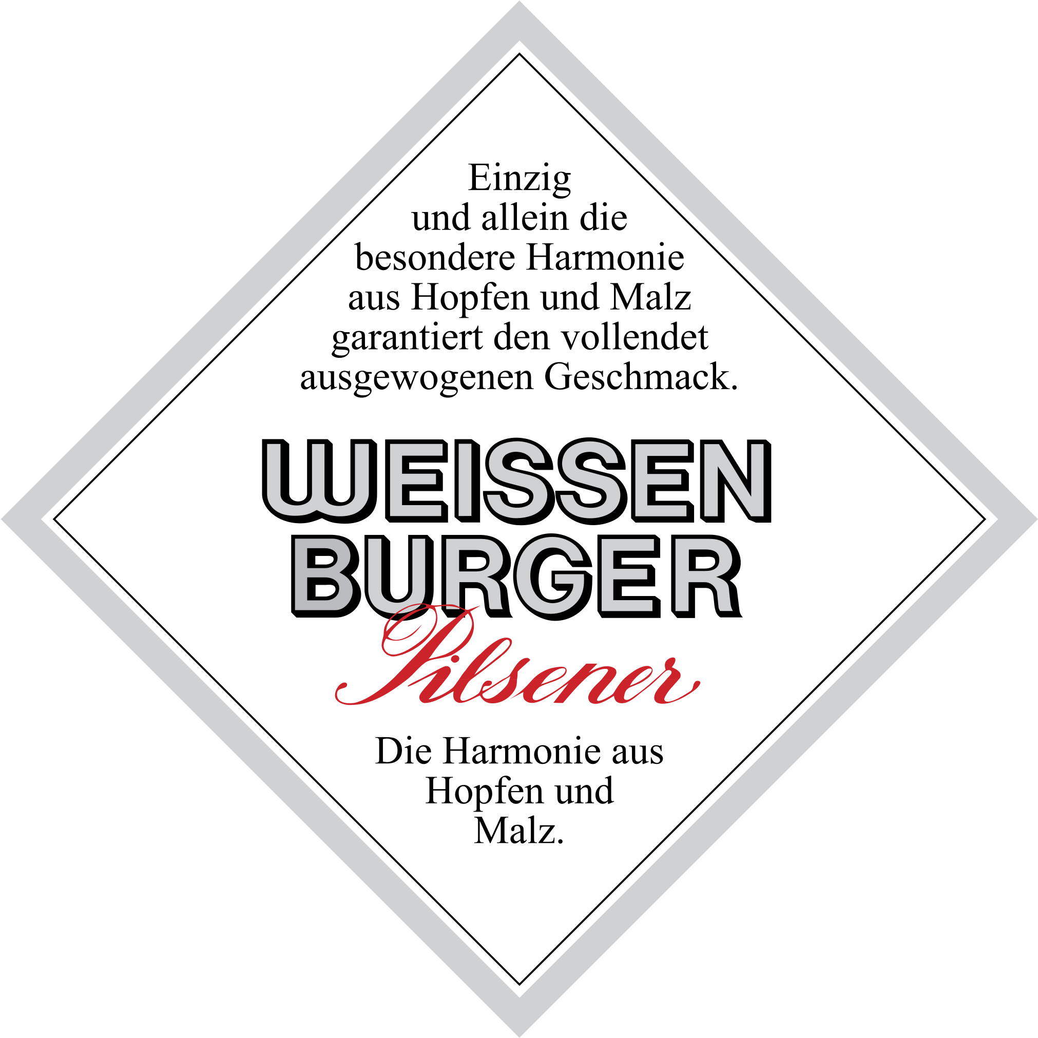 Weissen Burger Pilsner Logo Png Transparent - Pilsner (2400x2400), Png Download