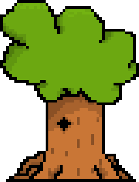 Pixel Tree - Pyramid America 1 Up 11 Oz. Coffee (brown) Mug (520x640), Png Download
