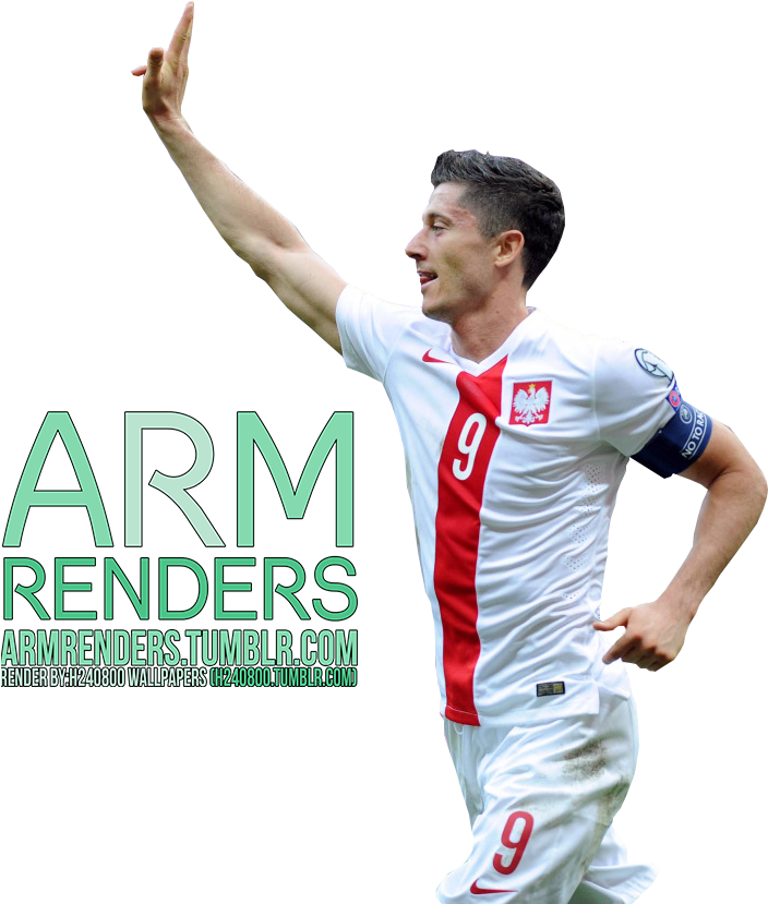 Robert Lewandowski Render By Armrenders Bayern Munchen - Football (974x853), Png Download