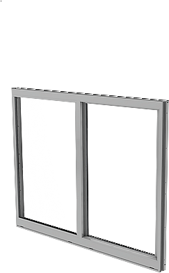 Sliding Impact Window - Window (250x500), Png Download