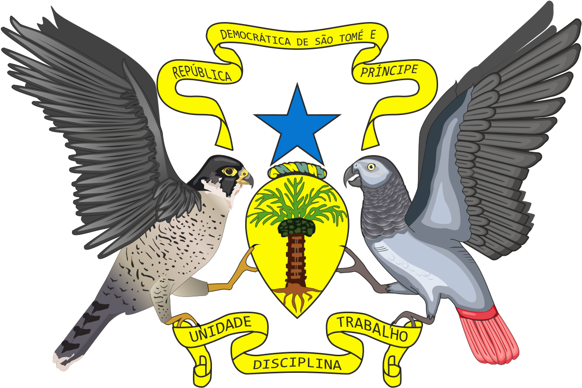 Coat Of Arms Of São Tomé And Príncipe - Coat Of Arms Of Sao Tome And Principe (800x535), Png Download