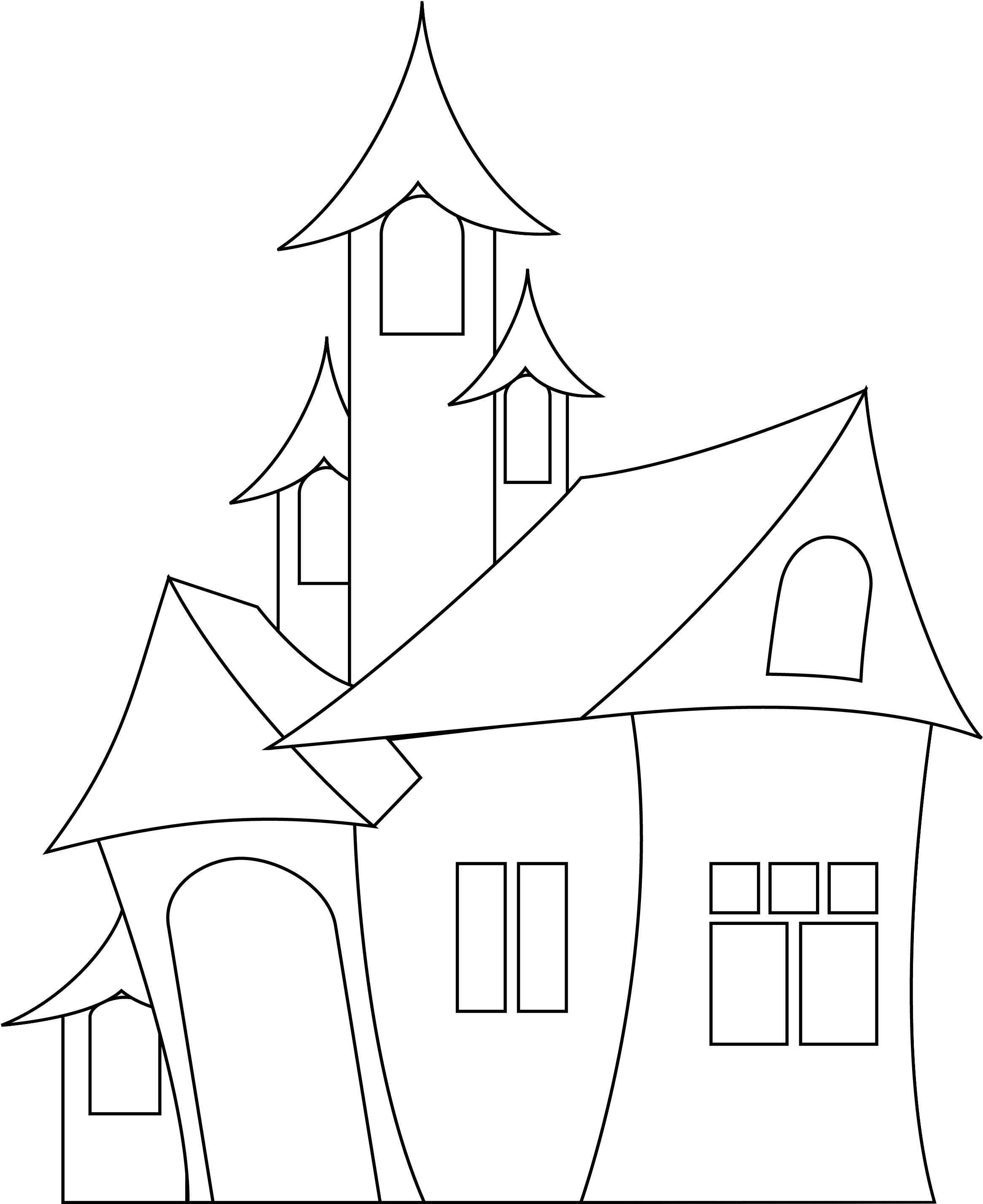 Drawing Castle 115 - Drawing (2480x3508), Png Download