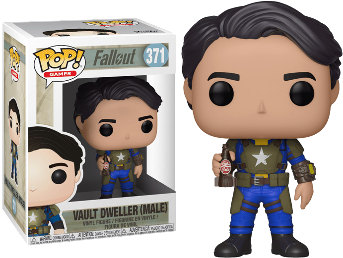 Fallout Figure Vault Dweller Male Pop Vinyl - Funko Pop Fallout Vault Dweller (750x750), Png Download