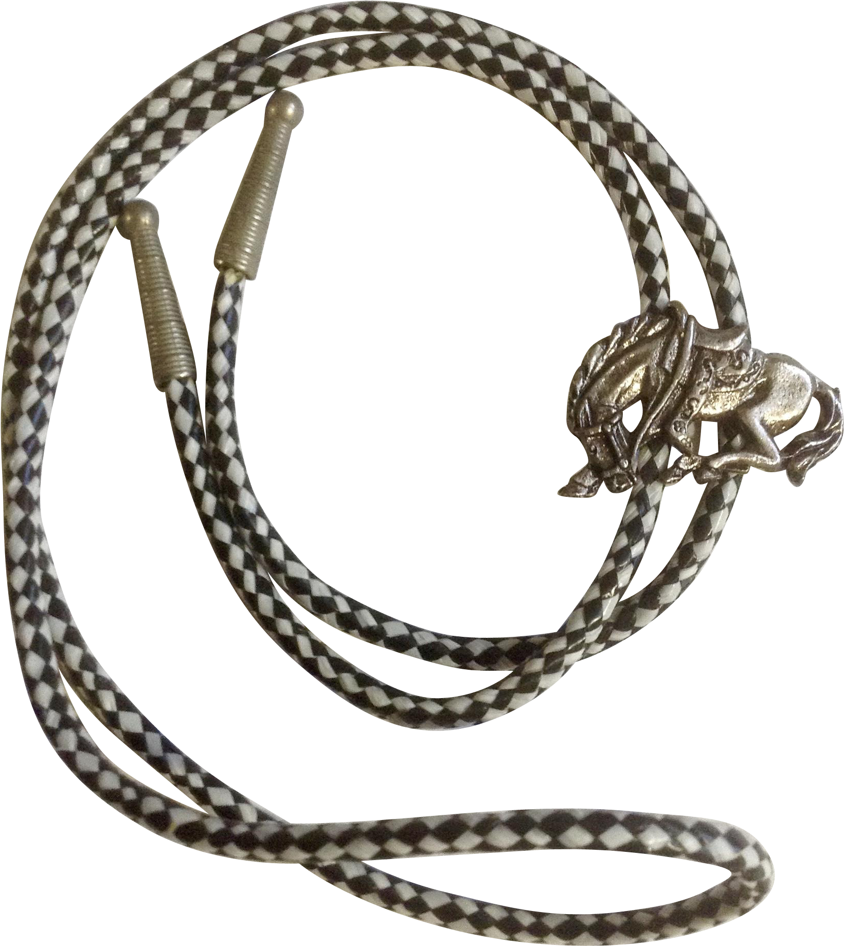 Western Silver Tone Horse Set On A Black And White - Body Jewelry (1838x1838), Png Download