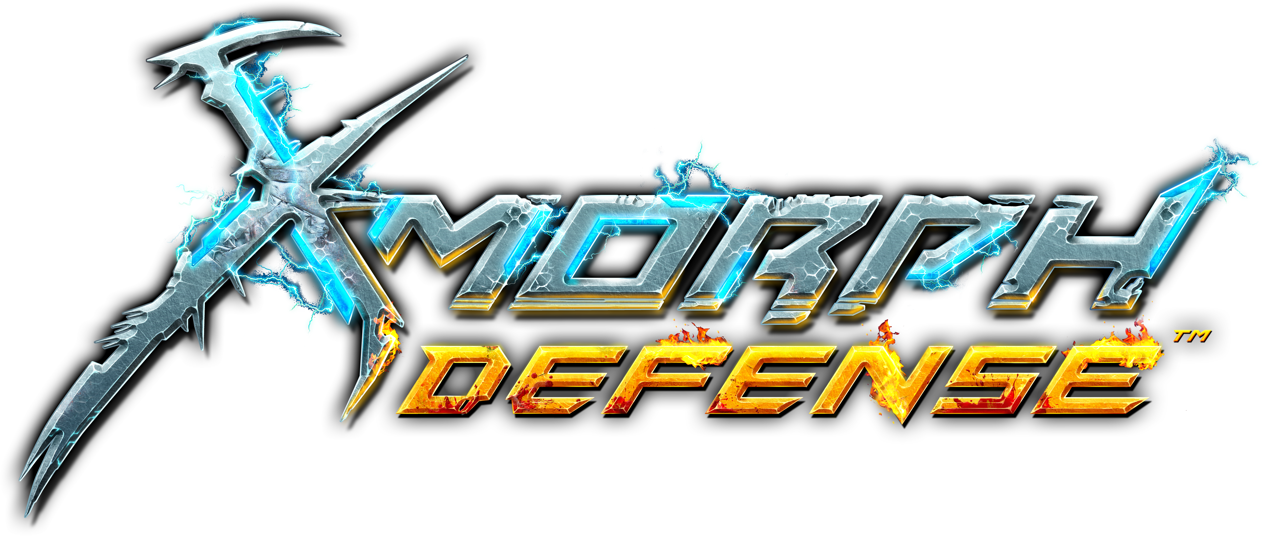 Defense Logo - X Morph Defense Logo (5697x2424), Png Download
