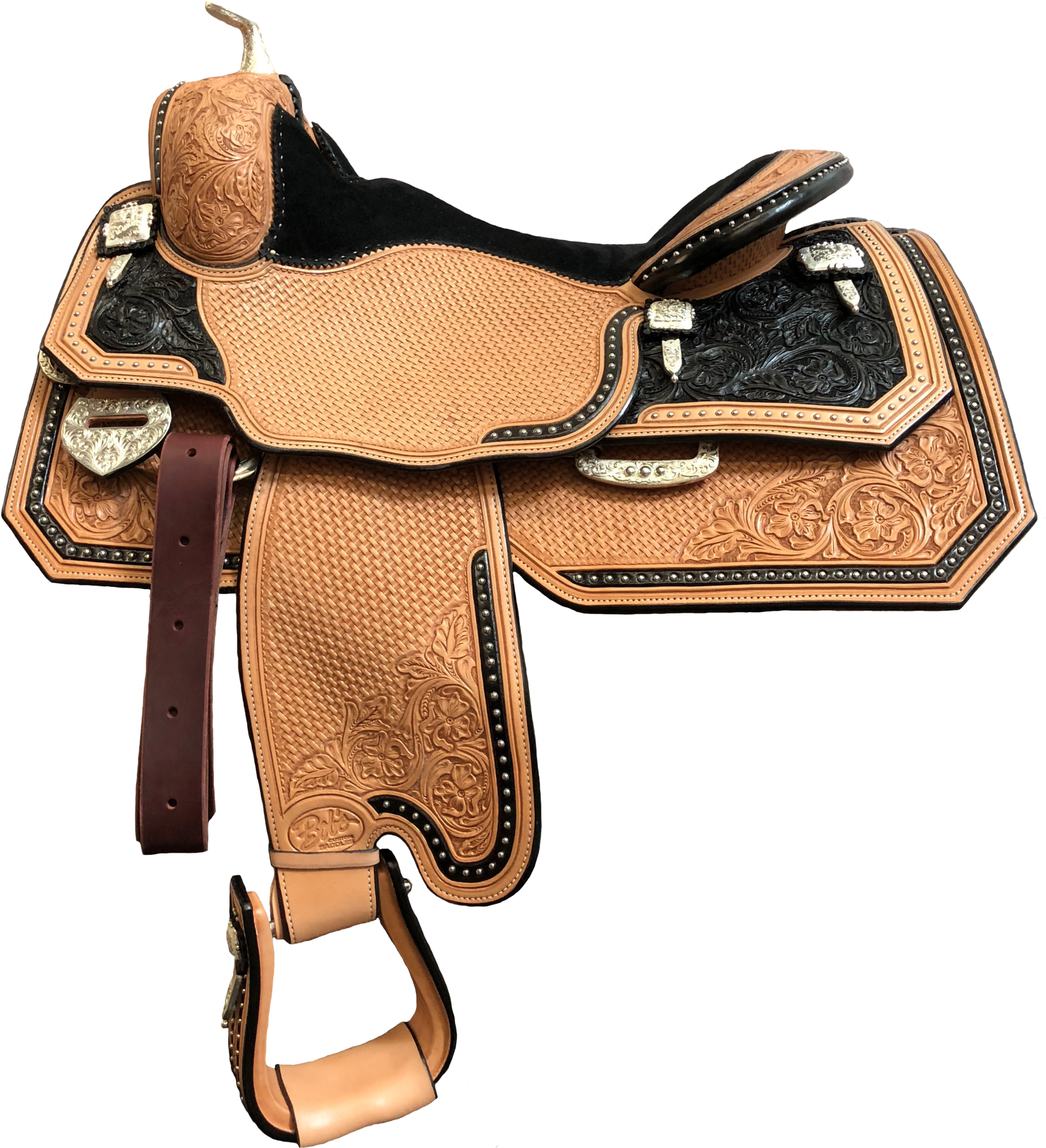 B18-380 Silver Show Saddle (2500x3333), Png Download