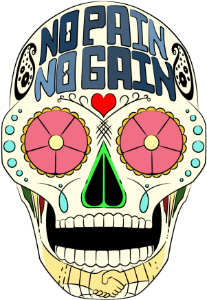 Mexican Skull Art Design - Skull (480x480), Png Download