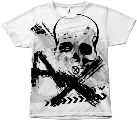 Skull Grunge - Polska T-shirt 9 (480x480), Png Download
