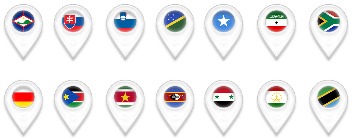 Tome And Principe, - Map Pin Icon Png Car (1280x533), Png Download