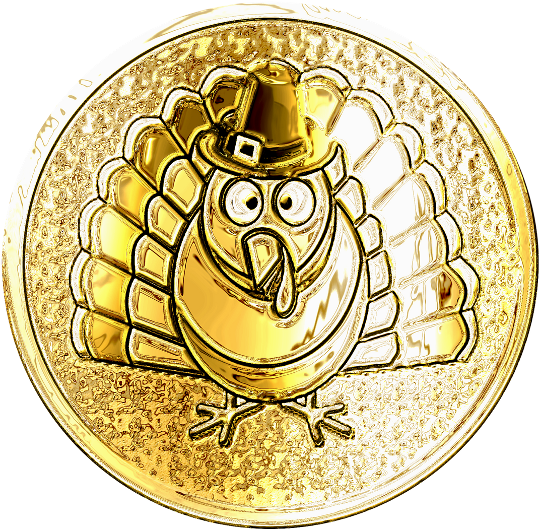 Coin Turkey - Circle (1280x1280), Png Download