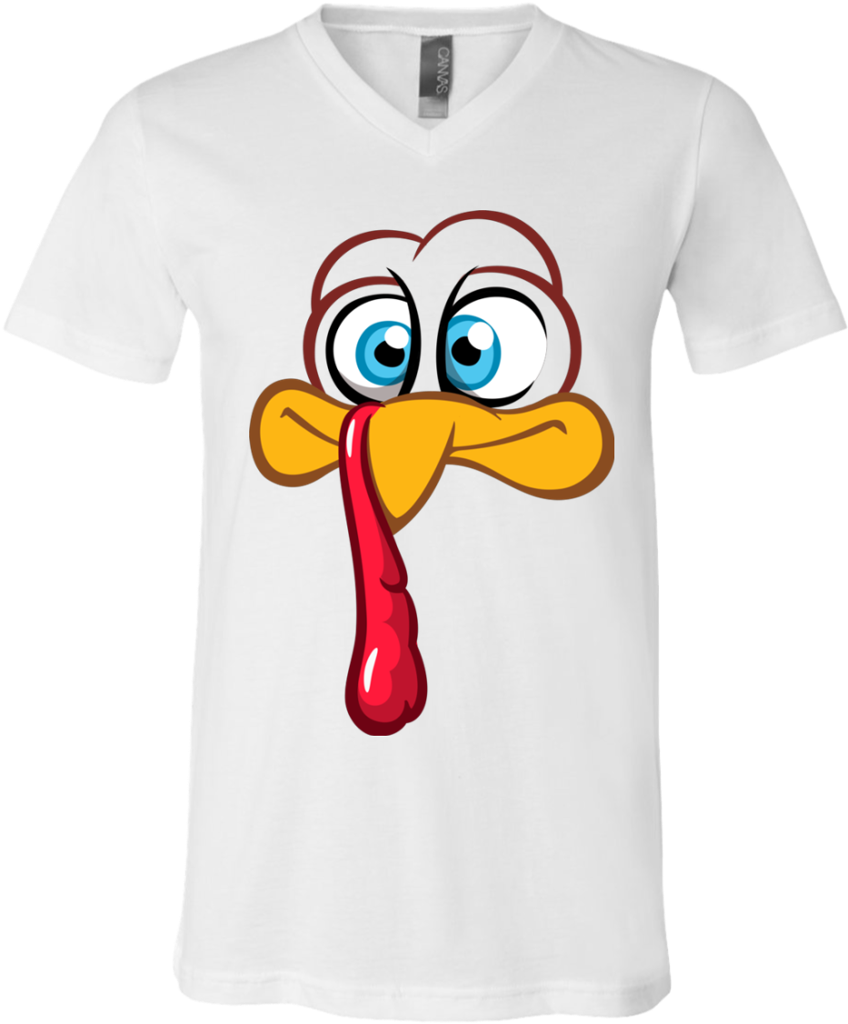 Funny Thanksgiving Day - V-neck T-shirtbest Dad In The Galaxy Fathers Day White (1155x1155), Png Download