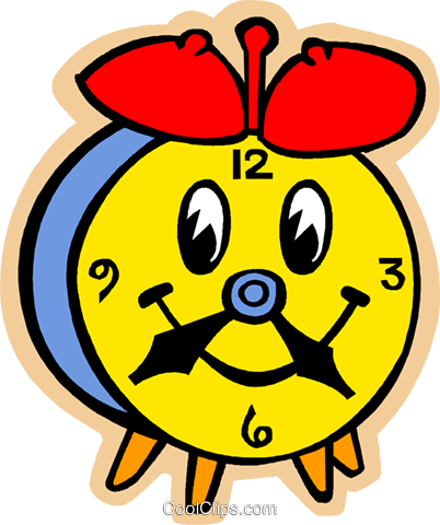 Toy Clock Royalty Free Vector Clip Art Illustration - Trivia About Digestive System (402x480), Png Download